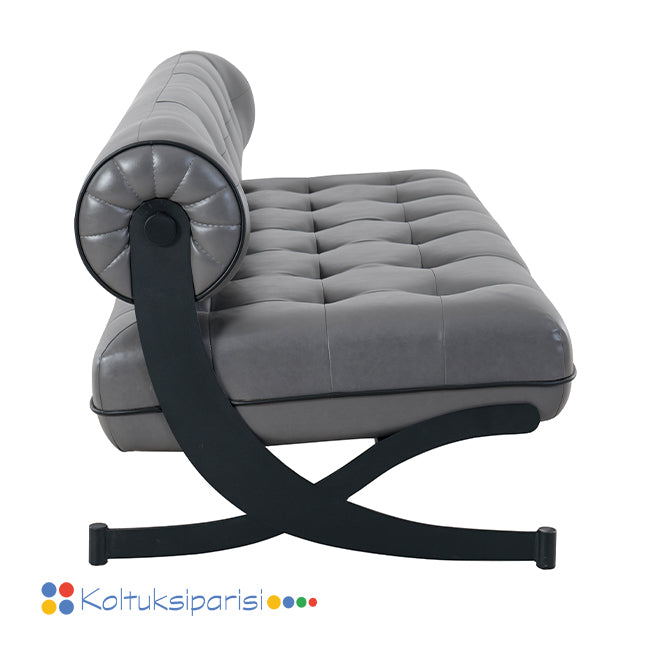 Bonte Üçlü Ofis Kanepesi Gri 3