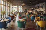 dubai tekli cafe koltuğu mavi 3