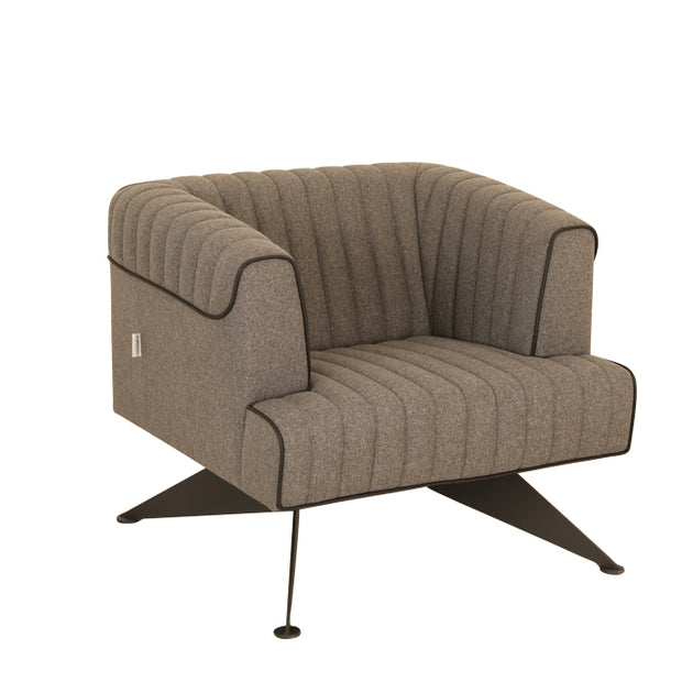 Elegan Kumaş Kaplamalı Tekli Lobi Koltuğu