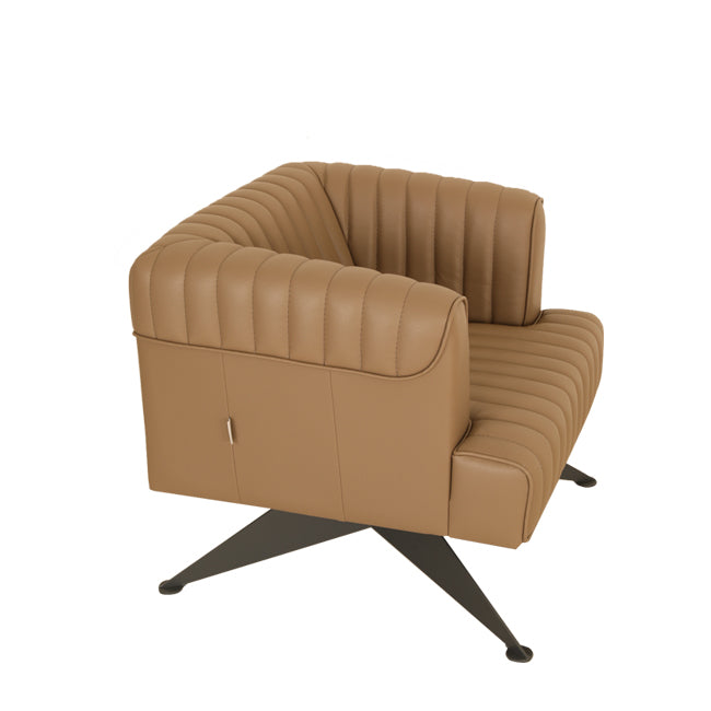 Elegan Tekli Ofis Koltuğu Taba 3
