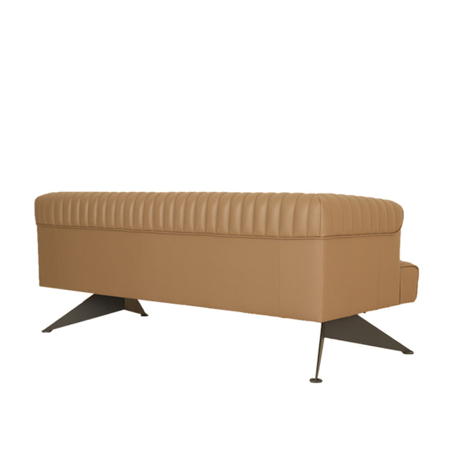 Elegan Üçlü Ofis Kanepesi Taba 4