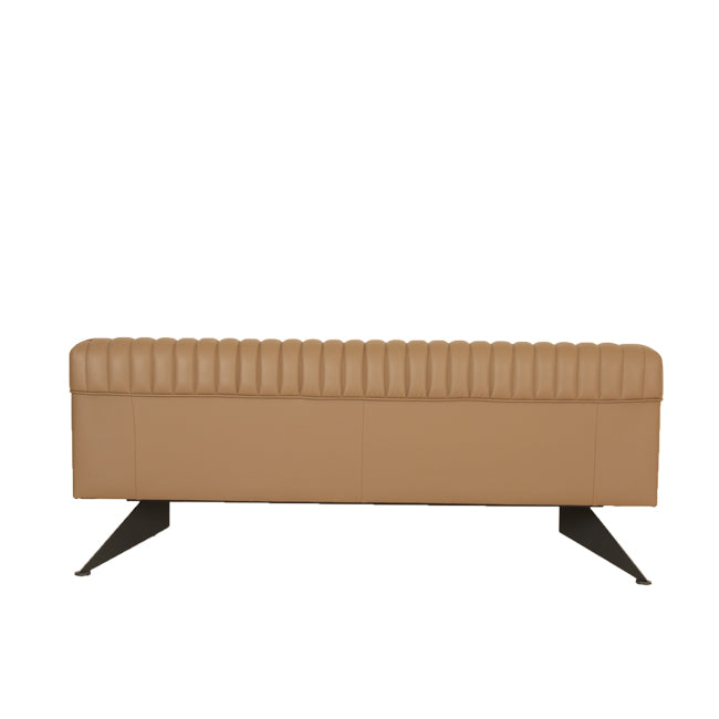 Elegan Üçlü Ofis Kanepesi Taba 5
